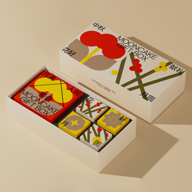 抽象画月饼包装盒 抽象画月饼包装盒